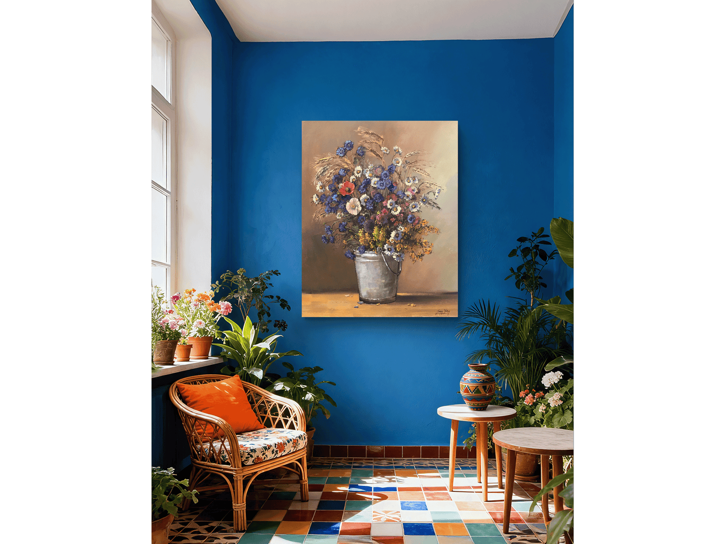 'Flowers in a bucket' - James Yates