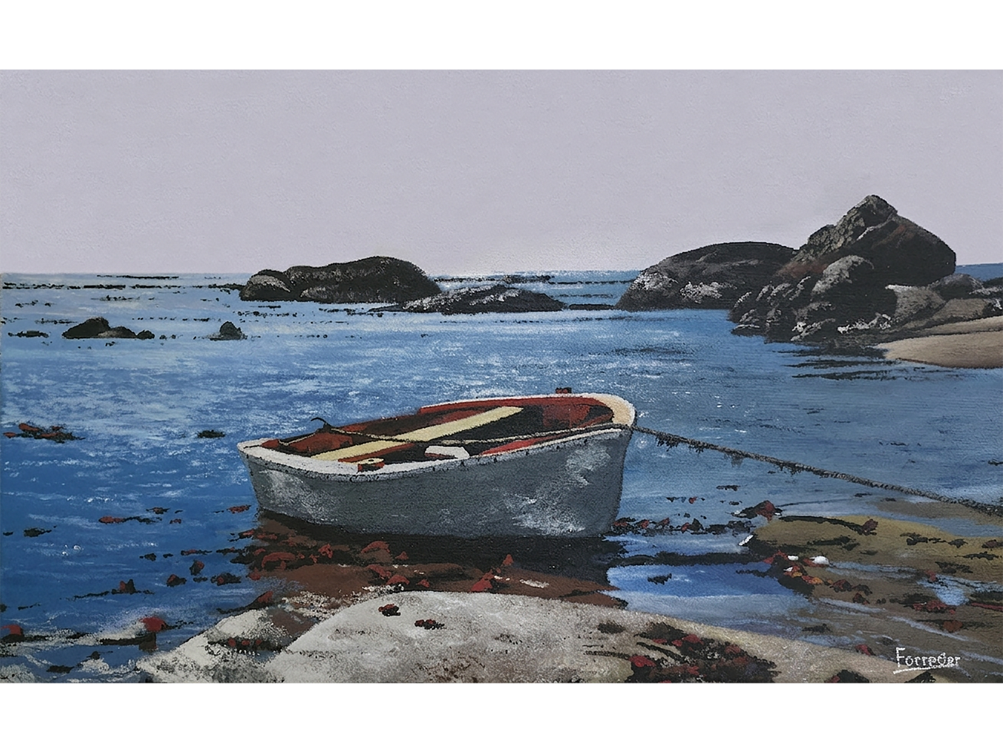 'Fishing boat on West Coast beach' - Mike Forrester