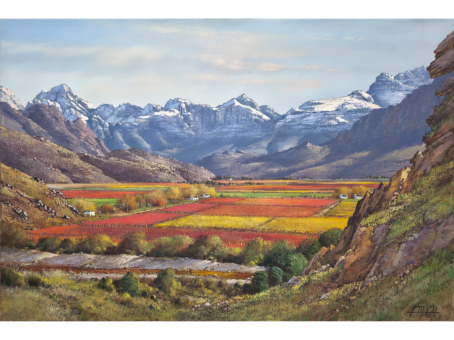 'Autumn snow in the Hex River Valley' - James Yates