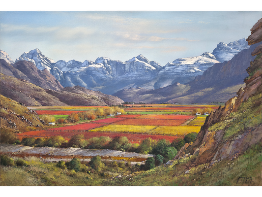 'Autumn snow in the Hex River Valley' - James Yates