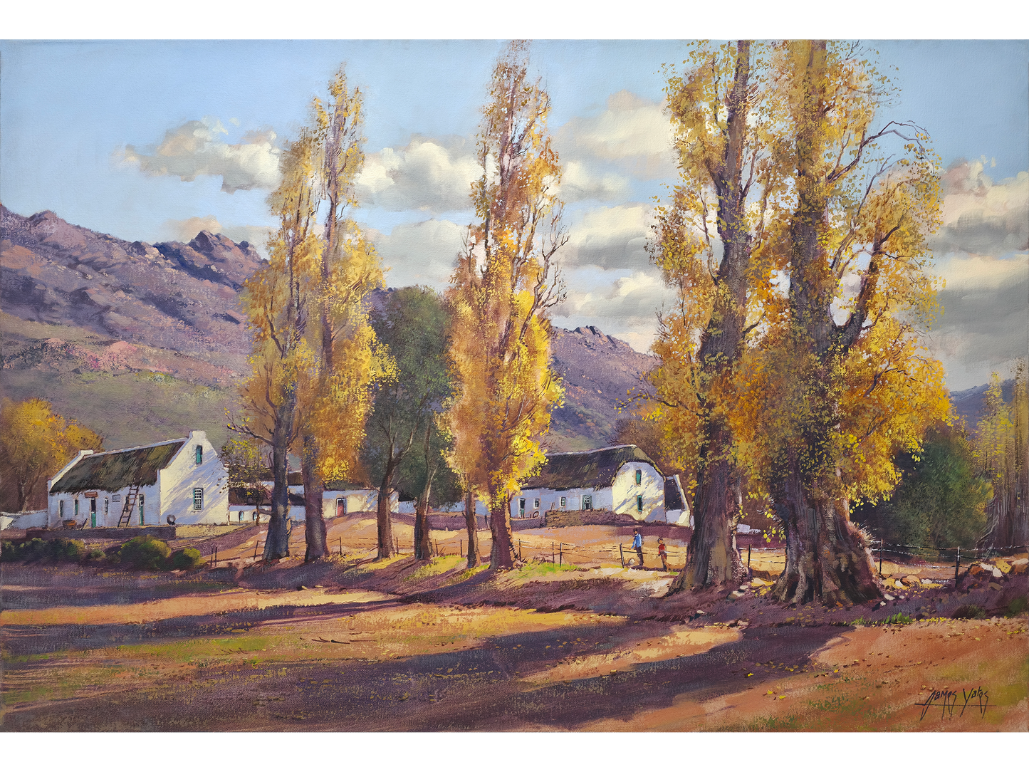 'Golden Poplars at Wupperthal' - James Yates