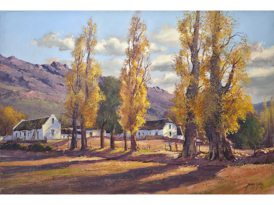 'Golden Poplars at Wupperthal' - James Yates