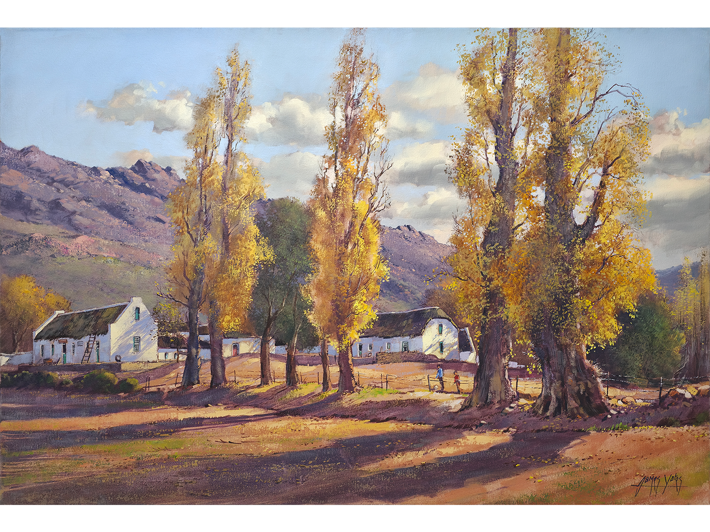 'Golden Poplars at Wupperthal' - James Yates