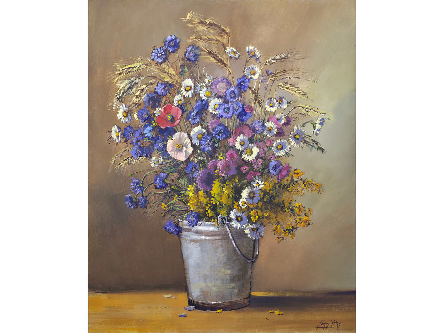 'Flowers in a bucket' - James Yates