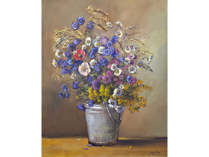 'Flowers in a bucket' - James Yates