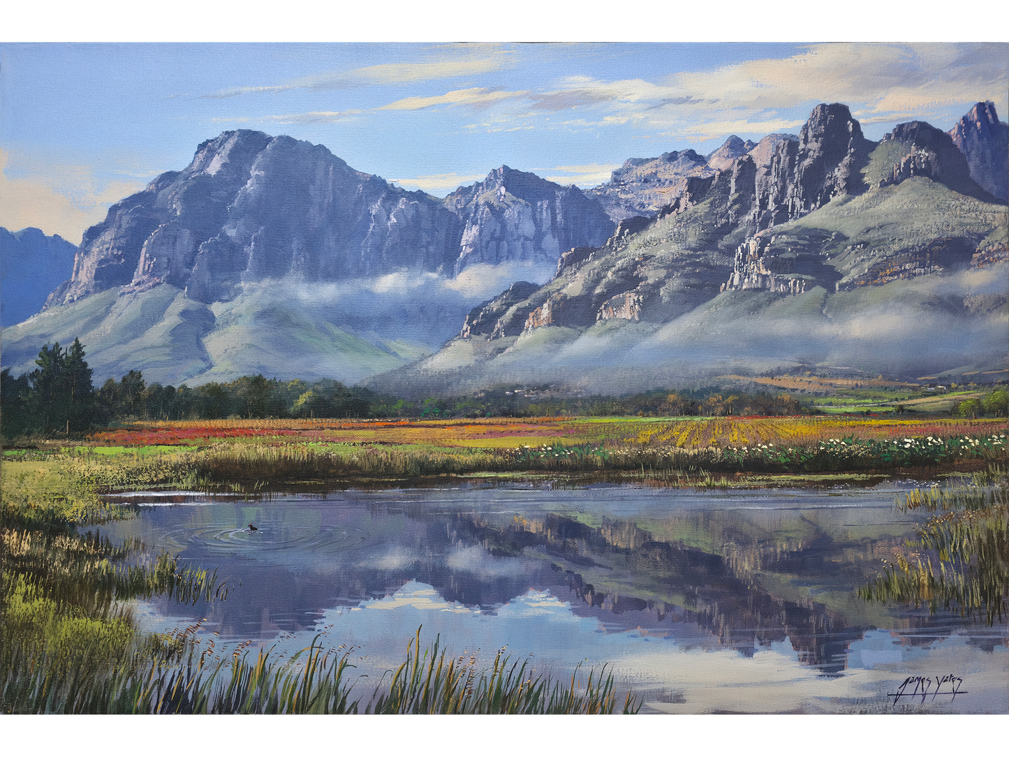'Morning light on Du Toits kloof' - James Yates