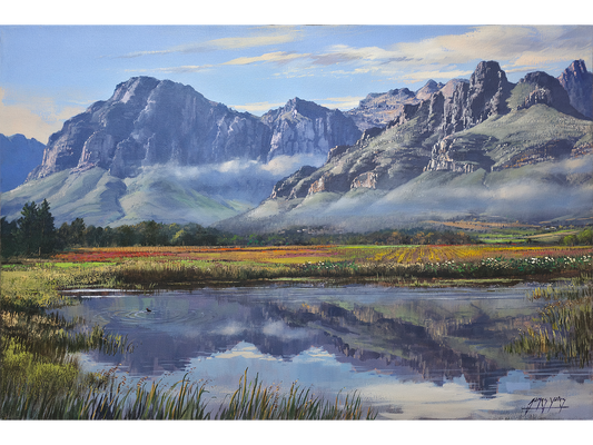 'Morning light on Du Toits kloof' - James Yates