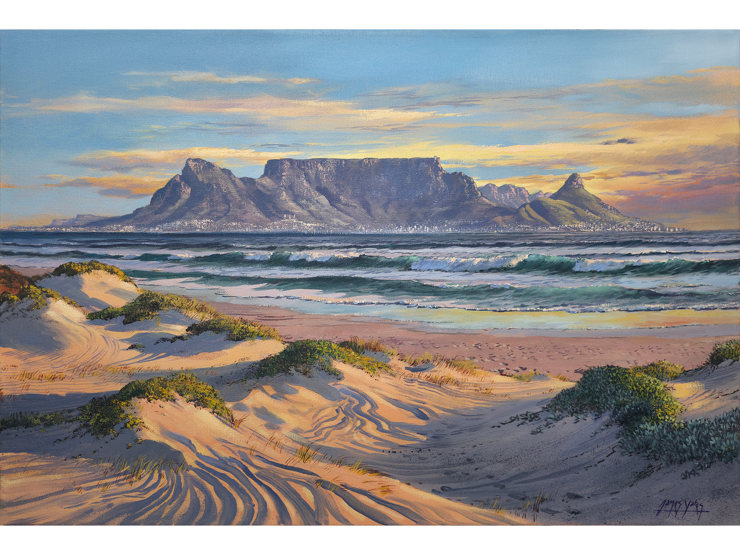 'Evening Light on Table Mountain' - James Yates
