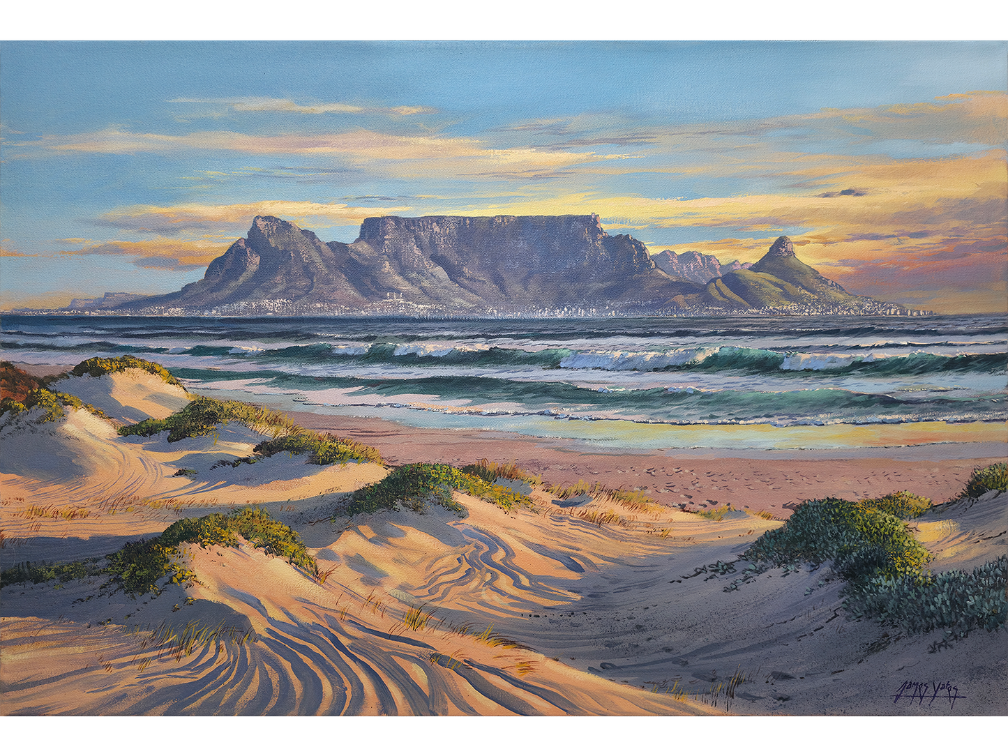 'Evening Light on Table Mountain' - James Yates