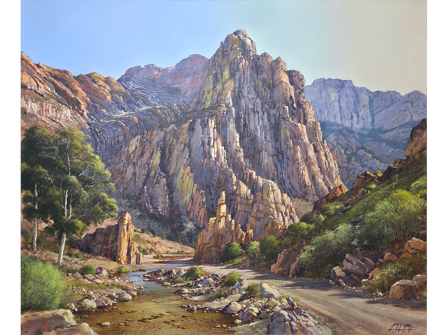 'Vertical Strata at Eerste Water, Swartberg Pass ' - James Yates