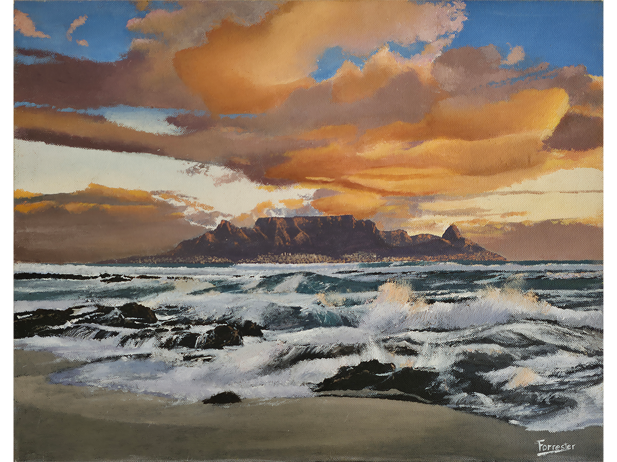 'Sunset, Table Bay' - Mike Forrester