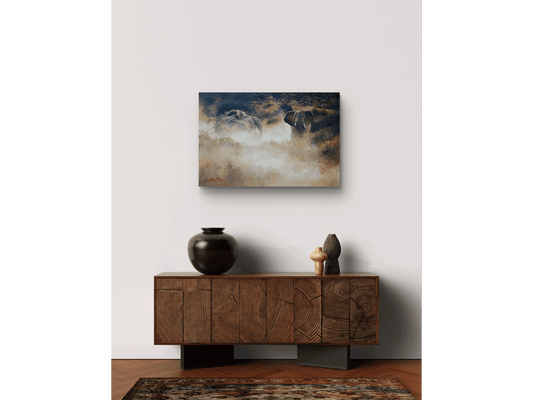 'Elephants in the dust' - Dawie Fourie