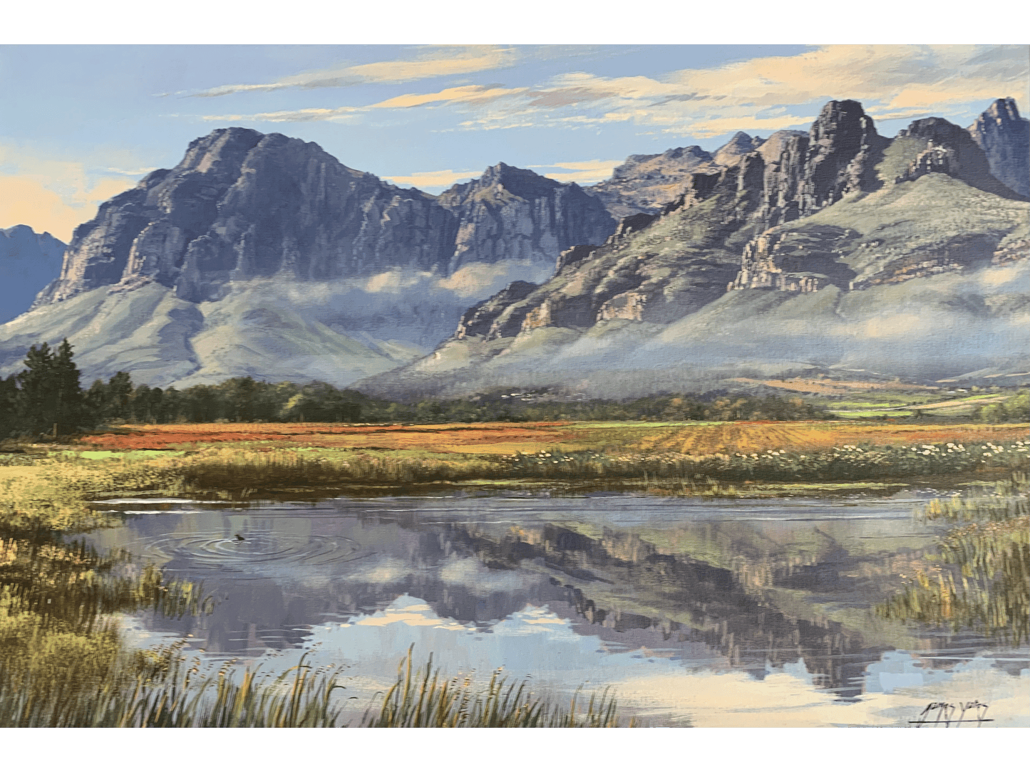 'Morning light on Du Toits kloof' - James Yates