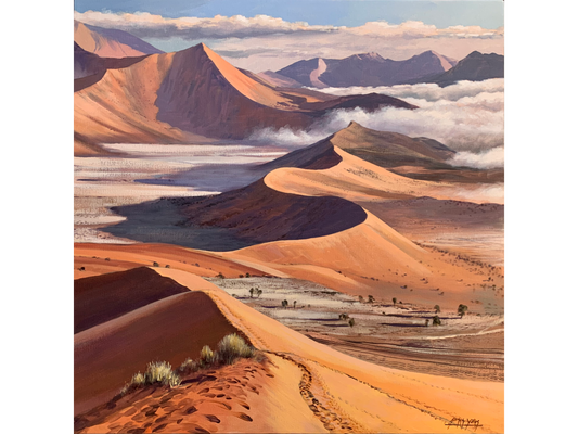 'Sea mist at Sossusvlei, Namibia' - James Yates